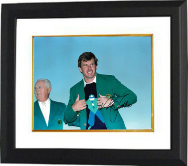 CTBL-BW20745 Nick Faldo signed PGA 11 x 14 Photo Custom Framed