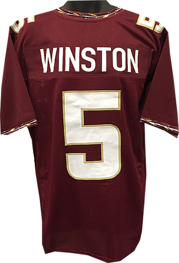 Picture of Athlon CTBL-018856N Jameis Winston Unsigned Garnet Custom Stitched Football Jersey - Extra Large