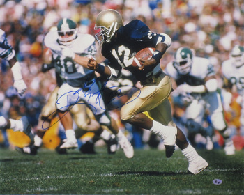 Picture of Athlon CTBL-018875 Ricky Watters Signed Notre Dame Fighting Irish Photo No.12 - Horizontal - 16 x 20