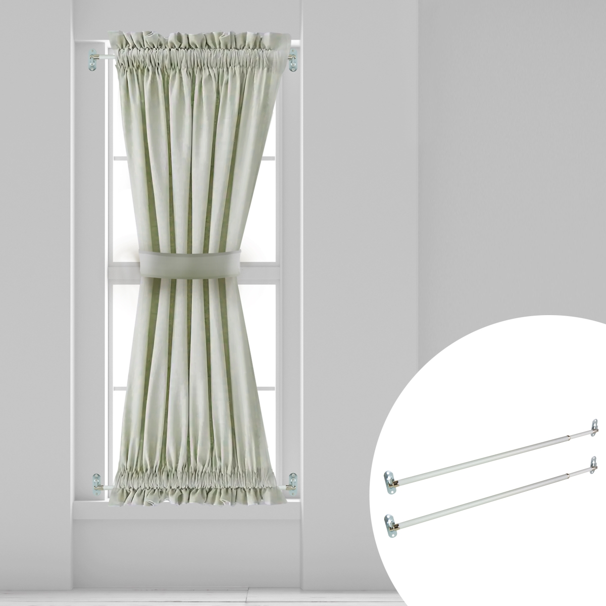 8 mm Round Sash Rod for 48 to 84 in. Windows, Set of 2