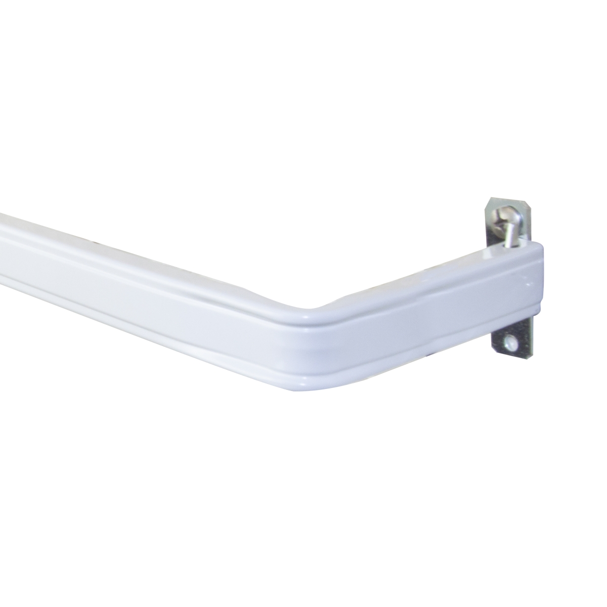 3 in. Clearance Single Lockseam Curtain Rod, Extends Upto 48 to 84 in.