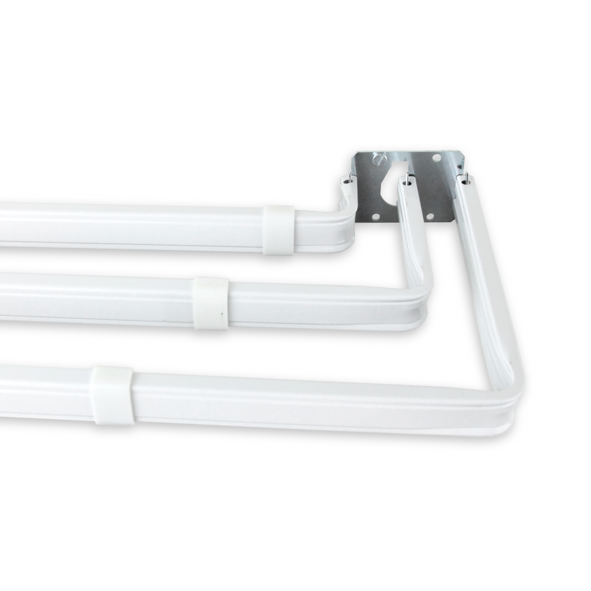 Triple Lockseam Curtain Rod, Extends Upto 48 to 84 in.