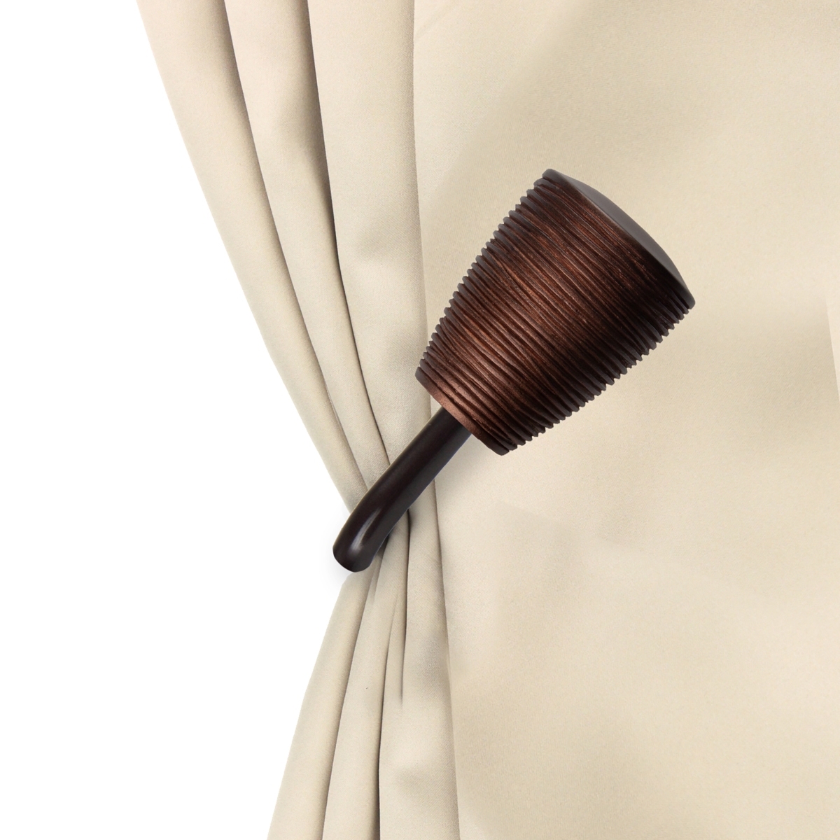 Anya Curtain Holdback & Tiebacks, Cocoa - Set of 2