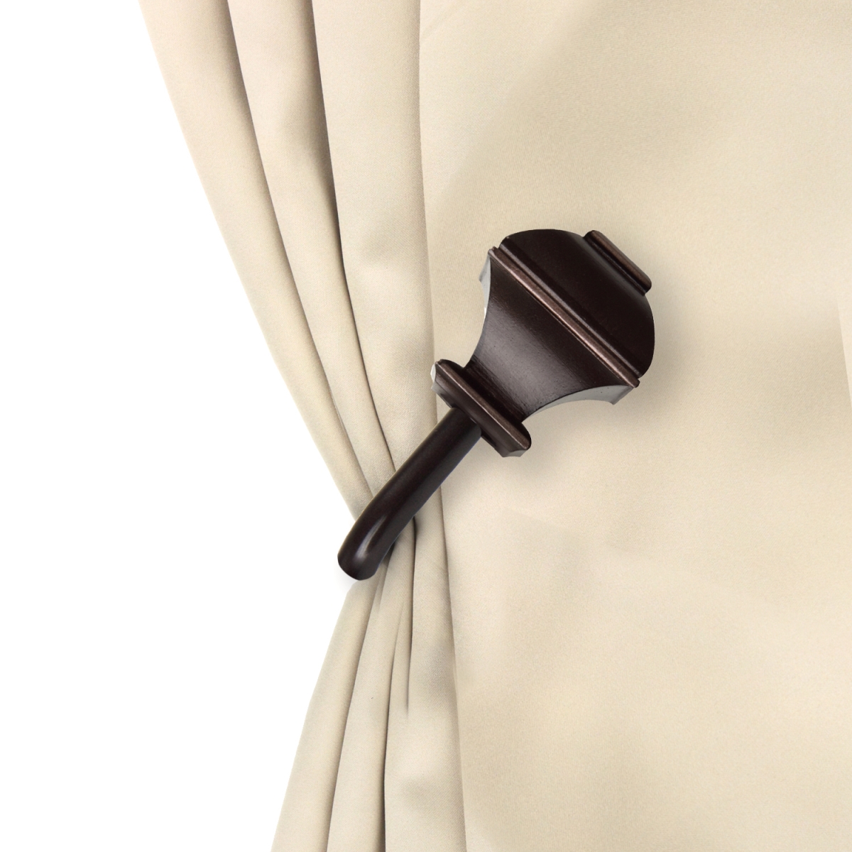 Vicky Curtain Holdback Set, Cocoa - Set of 2
