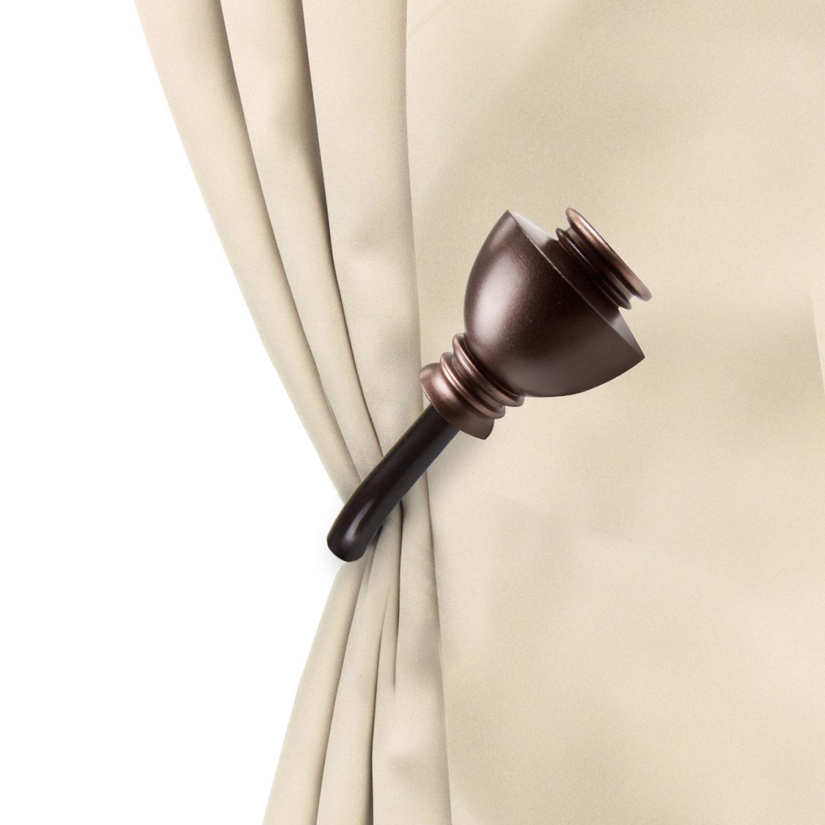 Kingsly Curtain Holdback Set, Cocoa - Set of 2