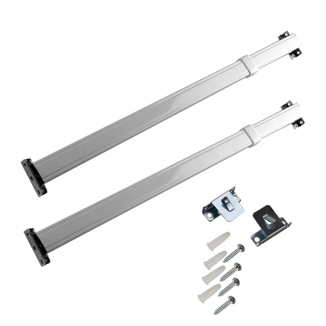 Flat Sash Rod with 6 to 11 in. Extension, White - Set of 2