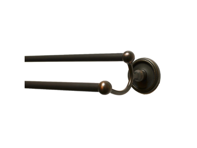 2148VB 24 in. Woodrich Double Towel Bar - Venetian Bronze