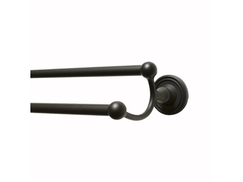 2248BK 24 in. Bradford Double Towel Bar - Black