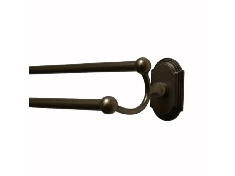 2348AP 24 in. Ridgeview Double Towel Bar - Aged Pewter