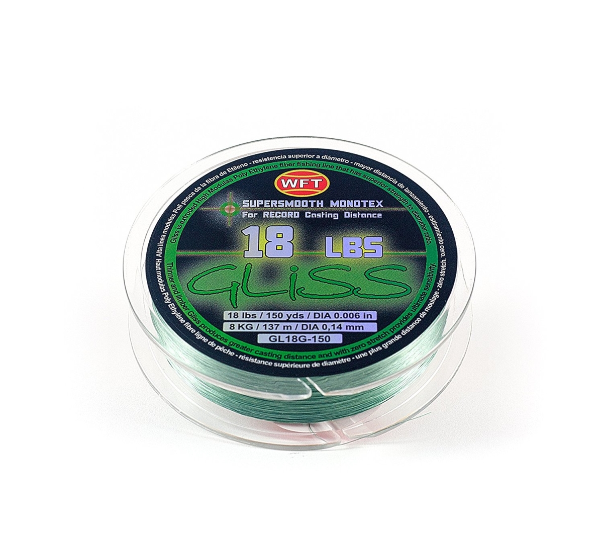 150 yard Gliss Green Fishing Line, 18 lbs