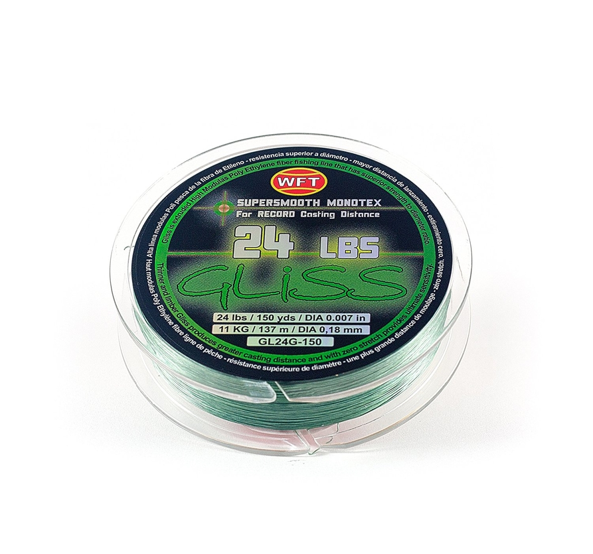 150 yard Gliss Green Fishing Line, 24 lbs