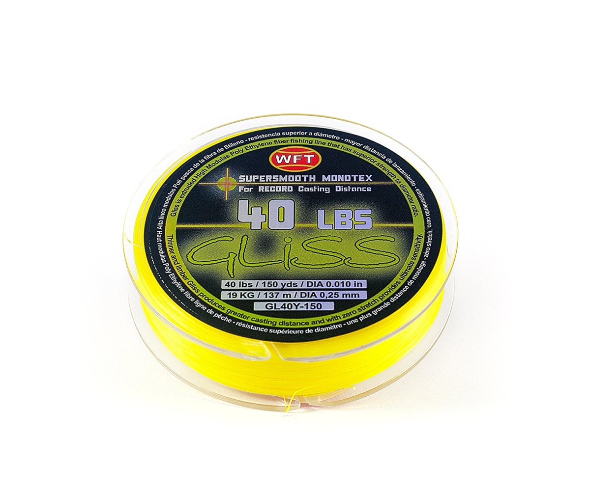 150 yard Gliss Yellow Fishing Line, 40 lbs