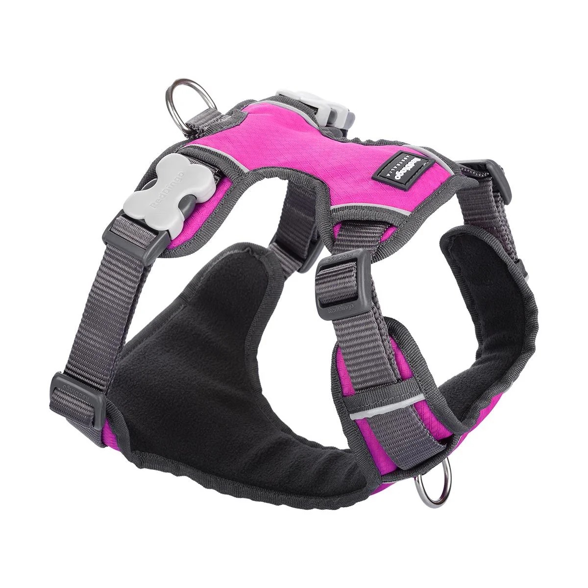 Picture of Red Dingo DH-PH-HP-XS Padded Dog Harness&#44; Hot Pink - Extra Small