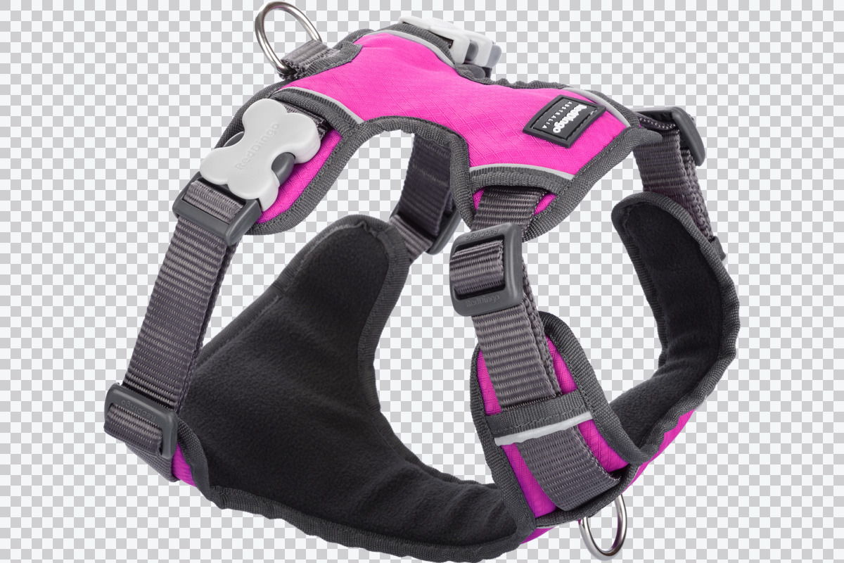 Picture of Red Dingo DH-PH-HP-ME Dog Padded Harness&#44; Hot Pink - Medium
