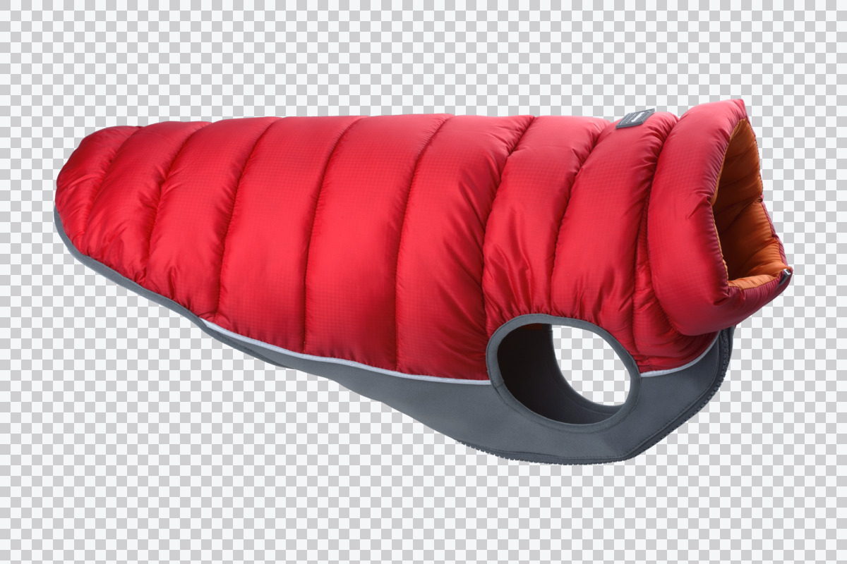 Picture of Red Dingo PJ-PM-RE-40 40 cm Dog Puffer Jacket Red &amp; Orange