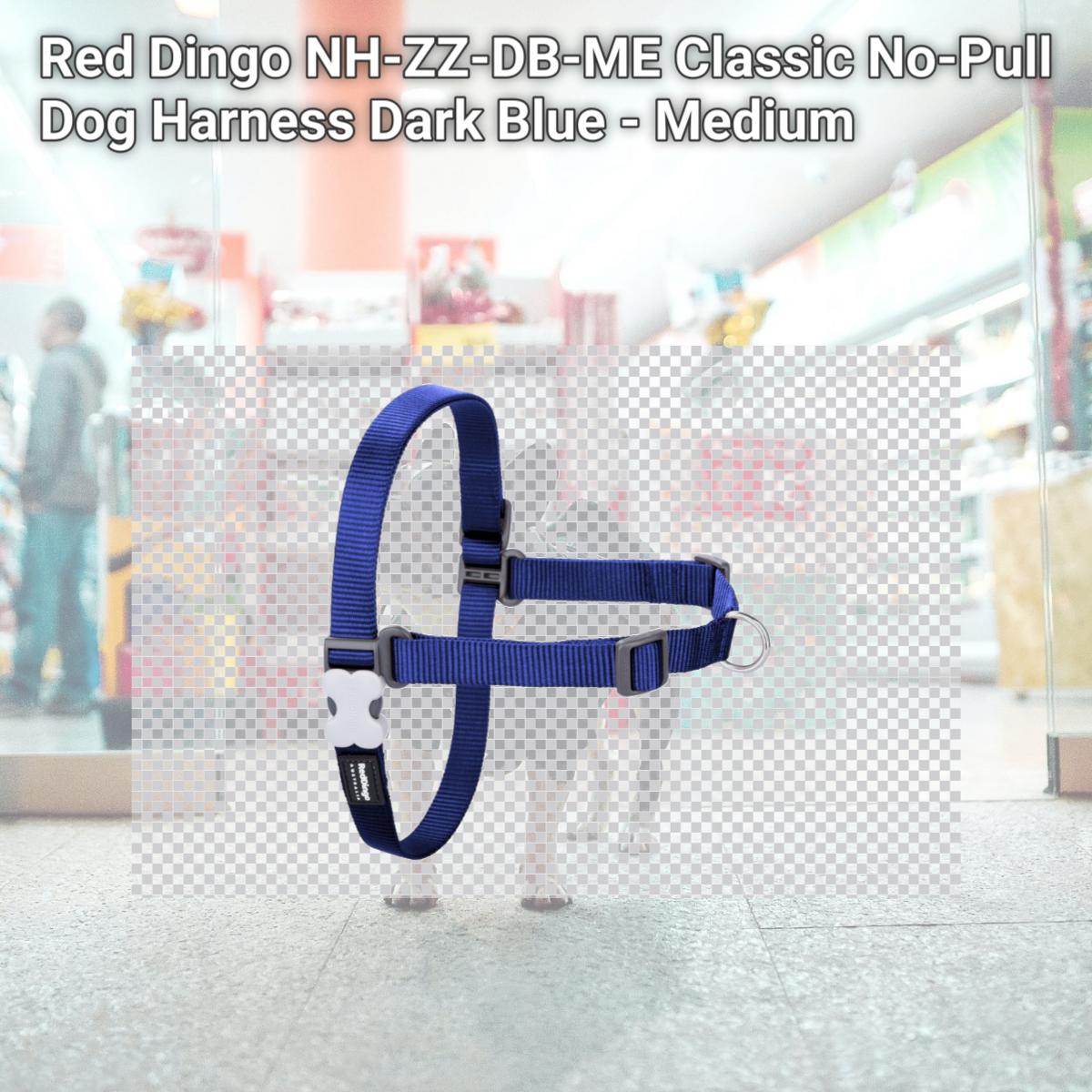 Picture of Red Dingo NH-ZZ-DB-ME Classic No-Pull Dog Harness Dark Blue - Medium