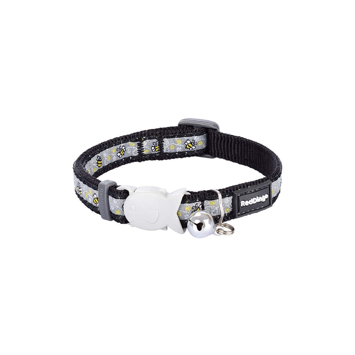 Picture of Red Dingo CC-BM-BB-12 Cat Collar Bumble Bee Black