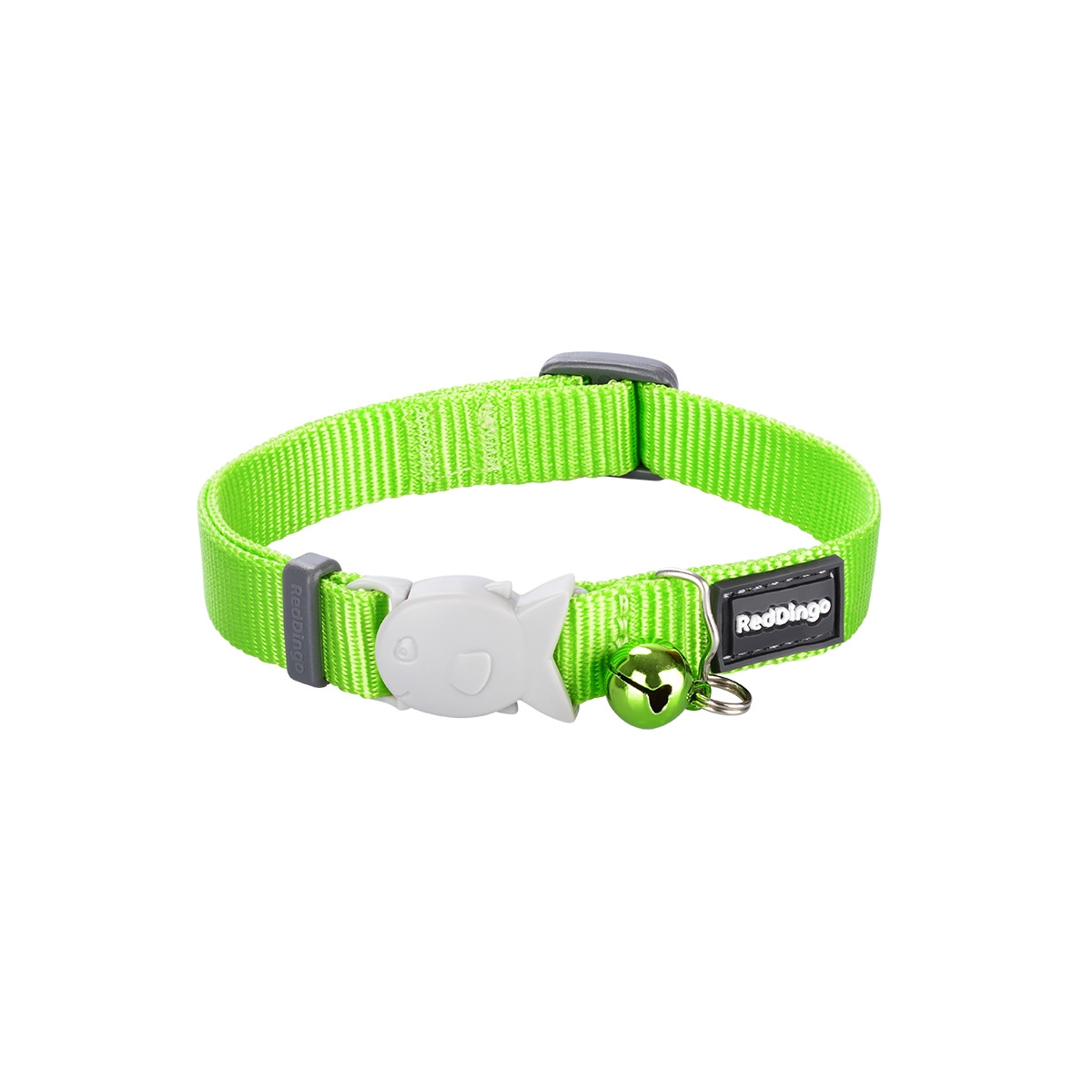 Picture of Red Dingo CC-ZZ-LG-12 Cat Collar Classic Lime Green