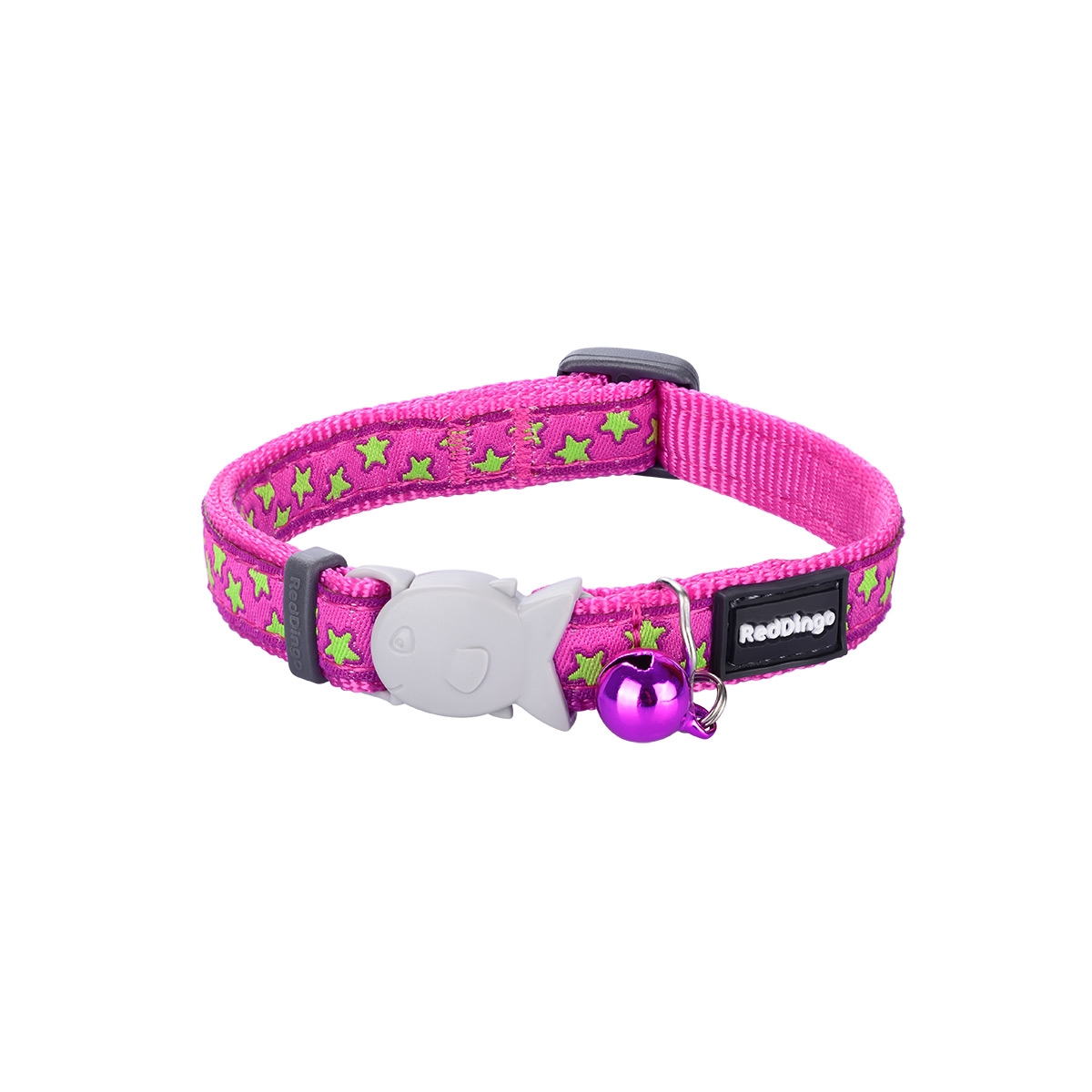 Picture of Red Dingo CC-ST-HP-12 Cat Collar Star Hot Pink