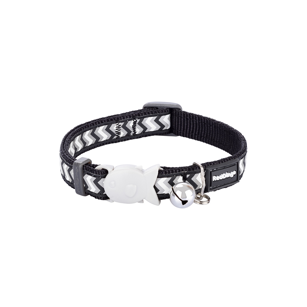 Picture of Red Dingo CC-RZ-BB-12 Cat Collar Reflective Ziggy Black