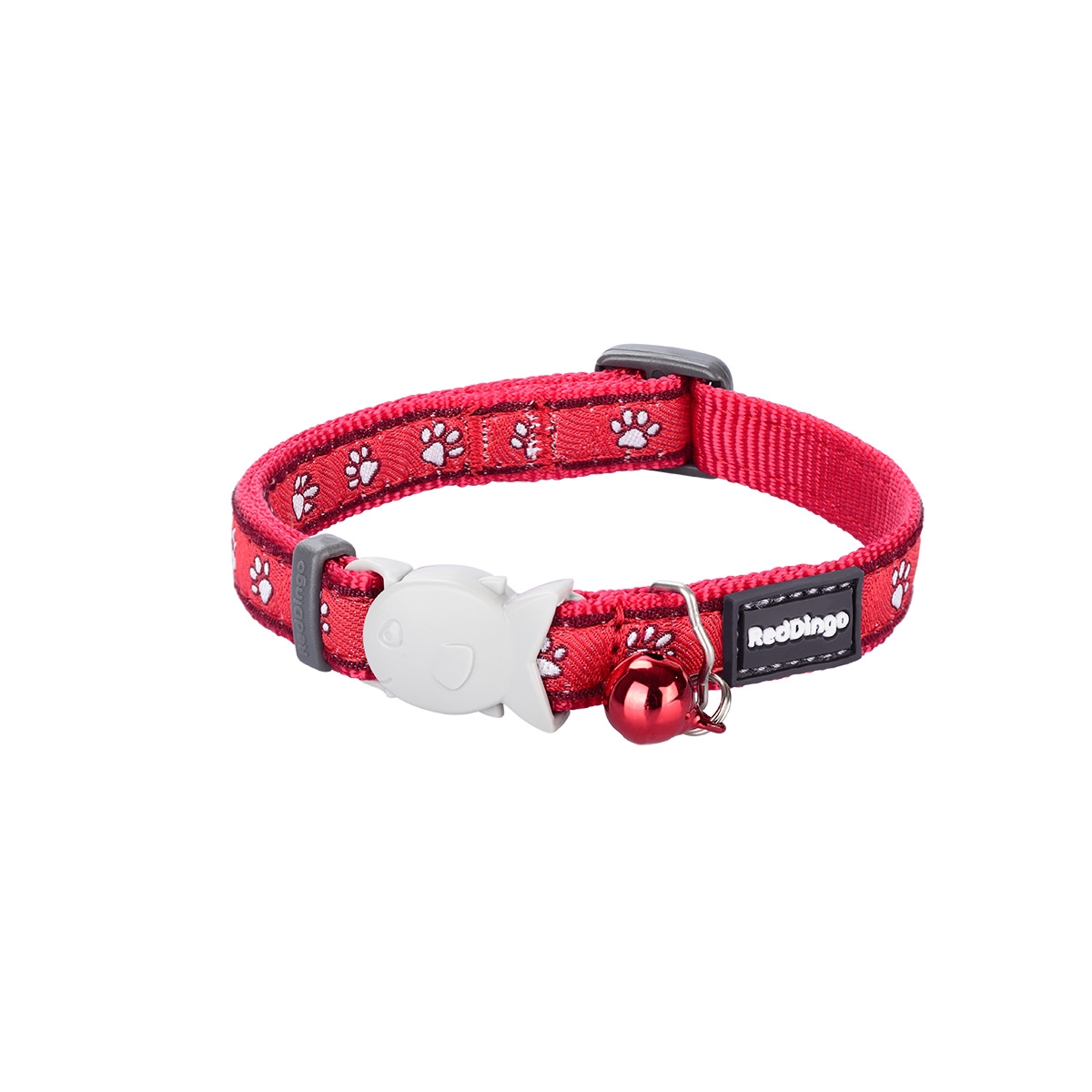 Picture of Red Dingo CC-DP-RE-12 Cat Collar Desert Paws Red