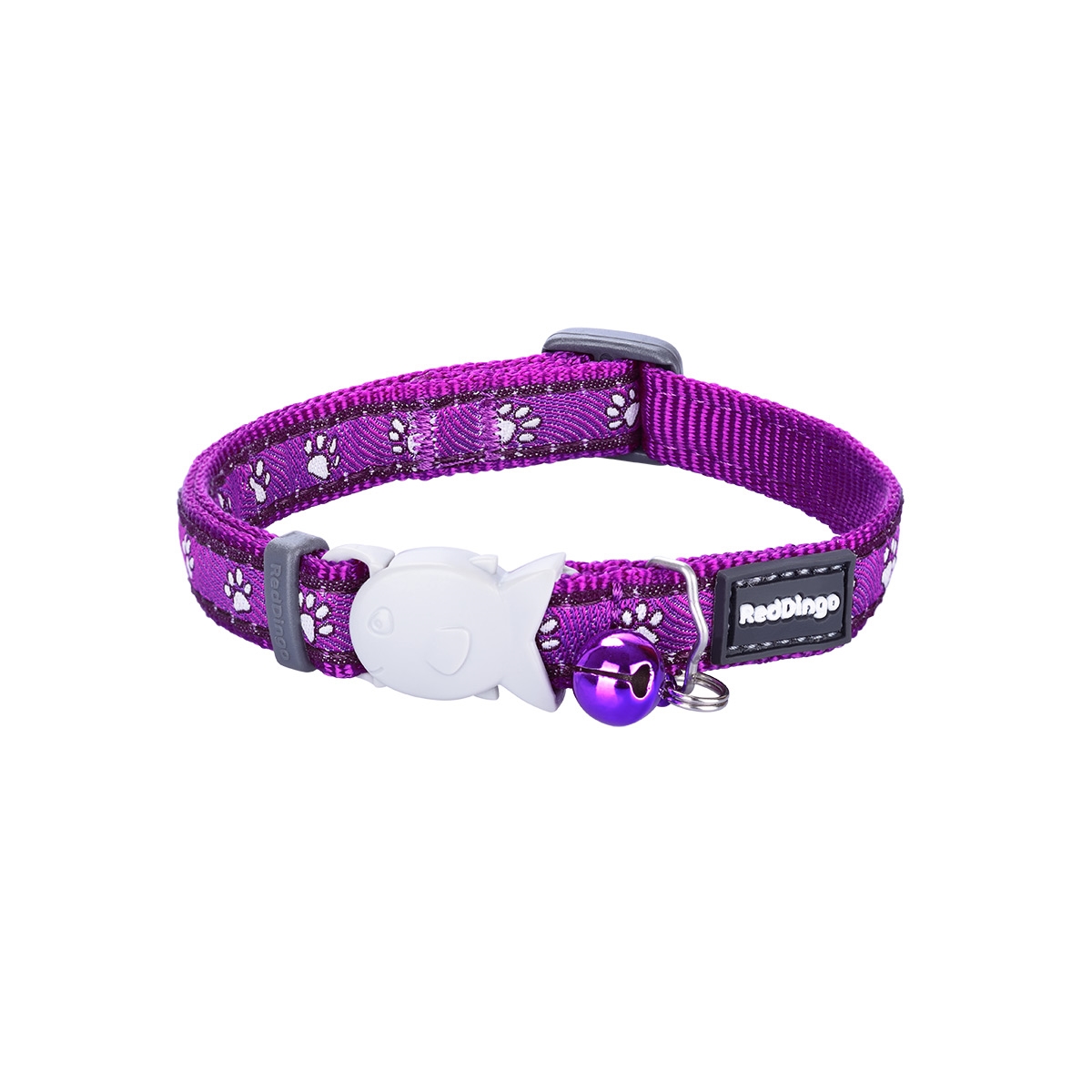 Picture of Red Dingo CC-DP-PU-12 Cat Collar Desert Paws Purple