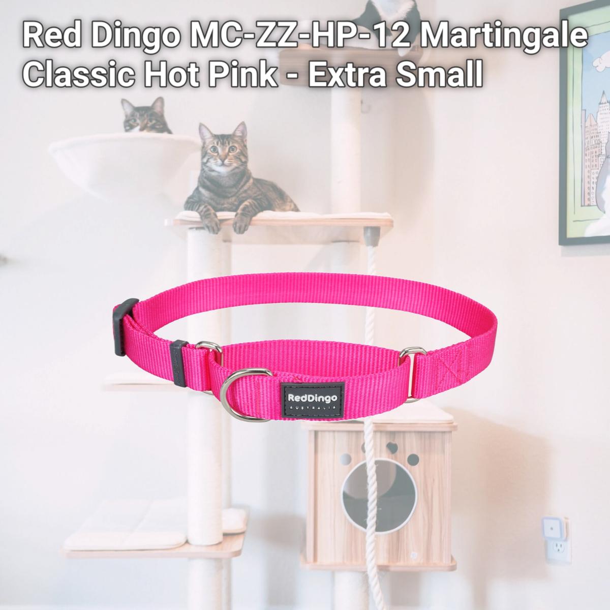 Picture of Red Dingo MC-ZZ-HP-12 Martingale Classic Hot Pink - Extra Small