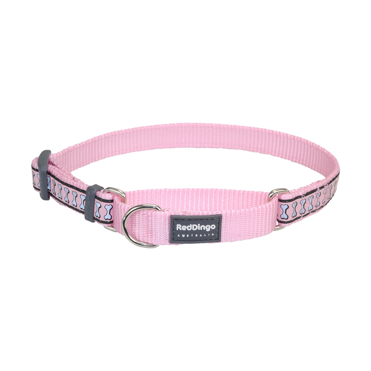 Picture of Red Dingo MC-RB-PK-15 Martingale Reflective Bones Pink - Small