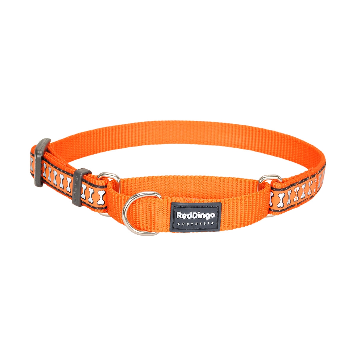 Picture of Red Dingo MC-RB-OR-25 Martingale Reflective Bones Orange - Large