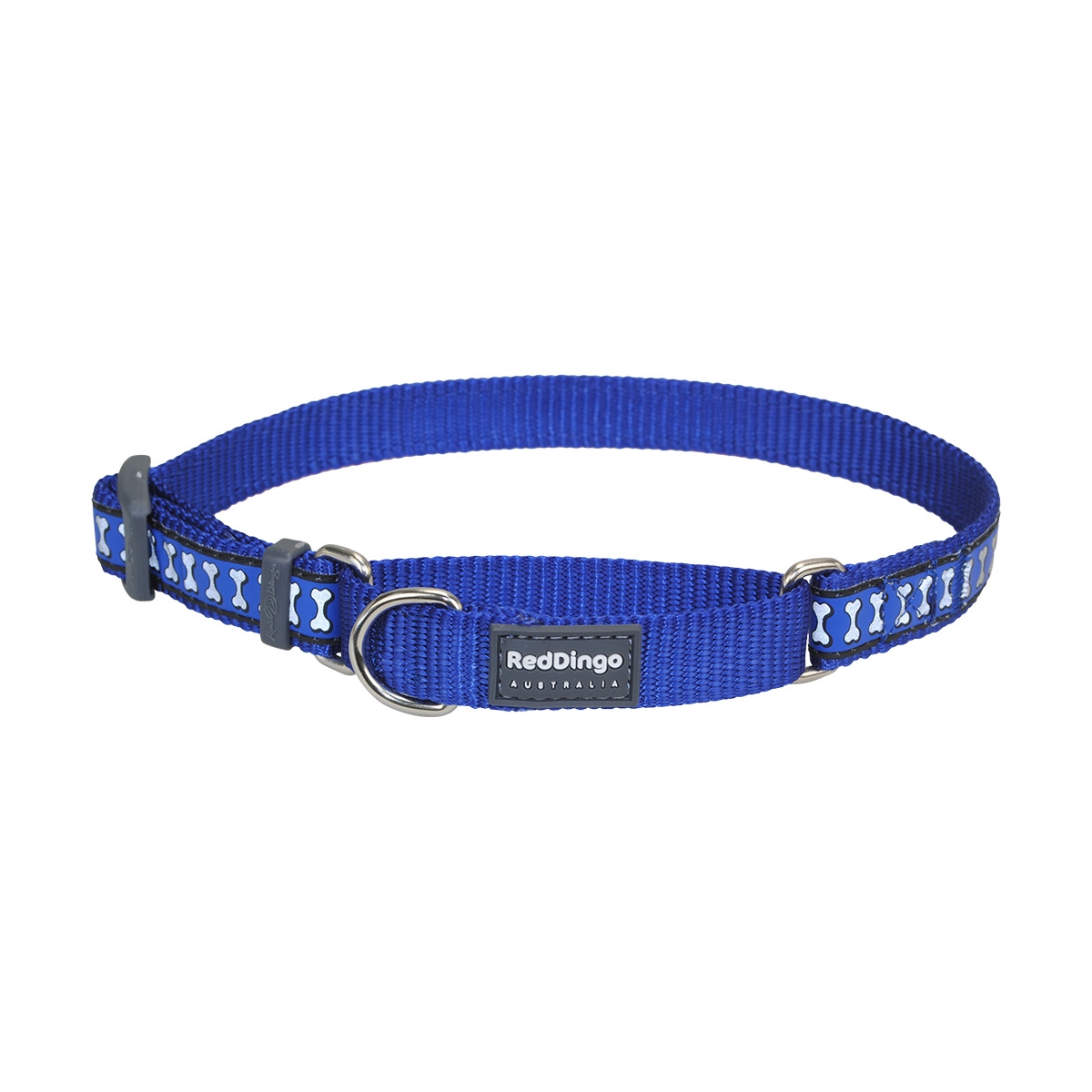 Picture of Red Dingo MC-RB-DB-15 Martingale Reflective Bones Dark Blue - Small