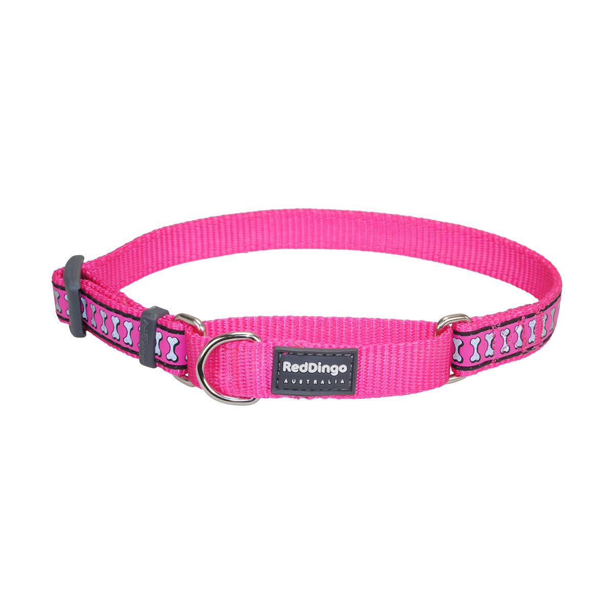 Picture of Red Dingo MC-RB-HP-15 Martingale Reflective Bones Hot Pink - Small