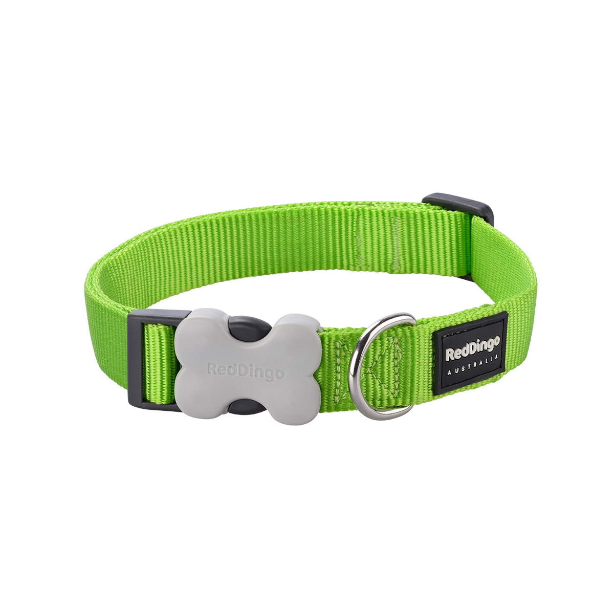 Picture of Red Dingo DC-ZZ-LG-12 Dog Collar Classic  Lime Green - Extra Small