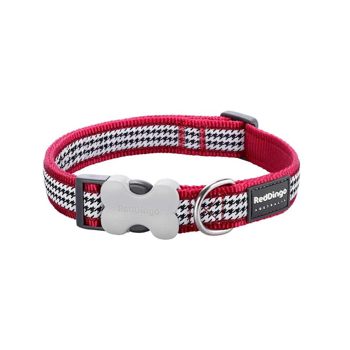 Picture of Red Dingo DC-FG-RE-15 Dog Collar Design Fang It Red - Small