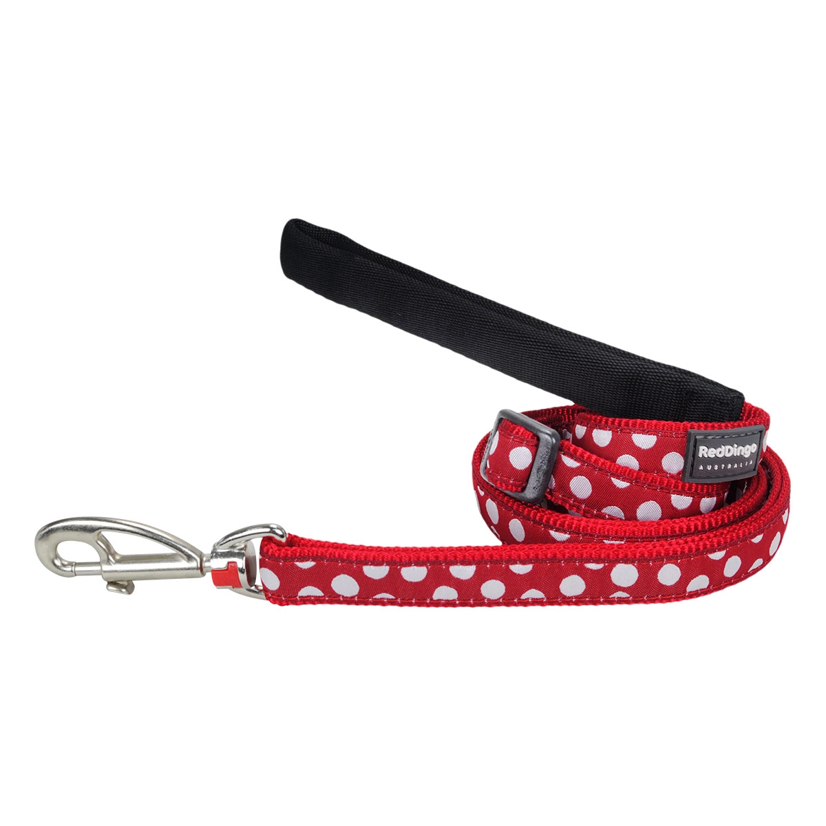 Picture of Red Dingo L6-S5-RE-15 Dog Lead Design White Spots on Red - Small 6ft
