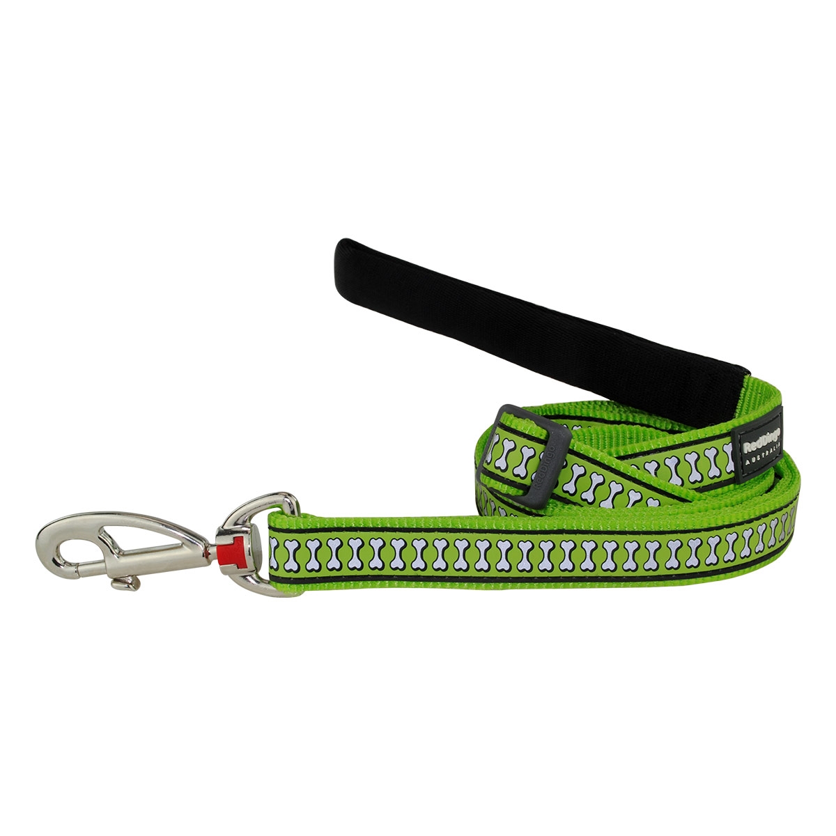 Picture of Red Dingo L6-RB-LG-15 Dog Lead Reflective Bones Lime Green - Small 6ft