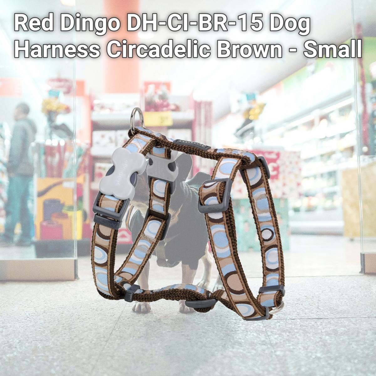 Picture of Red Dingo DH-CI-BR-15 Dog Harness Circadelic Brown - Small