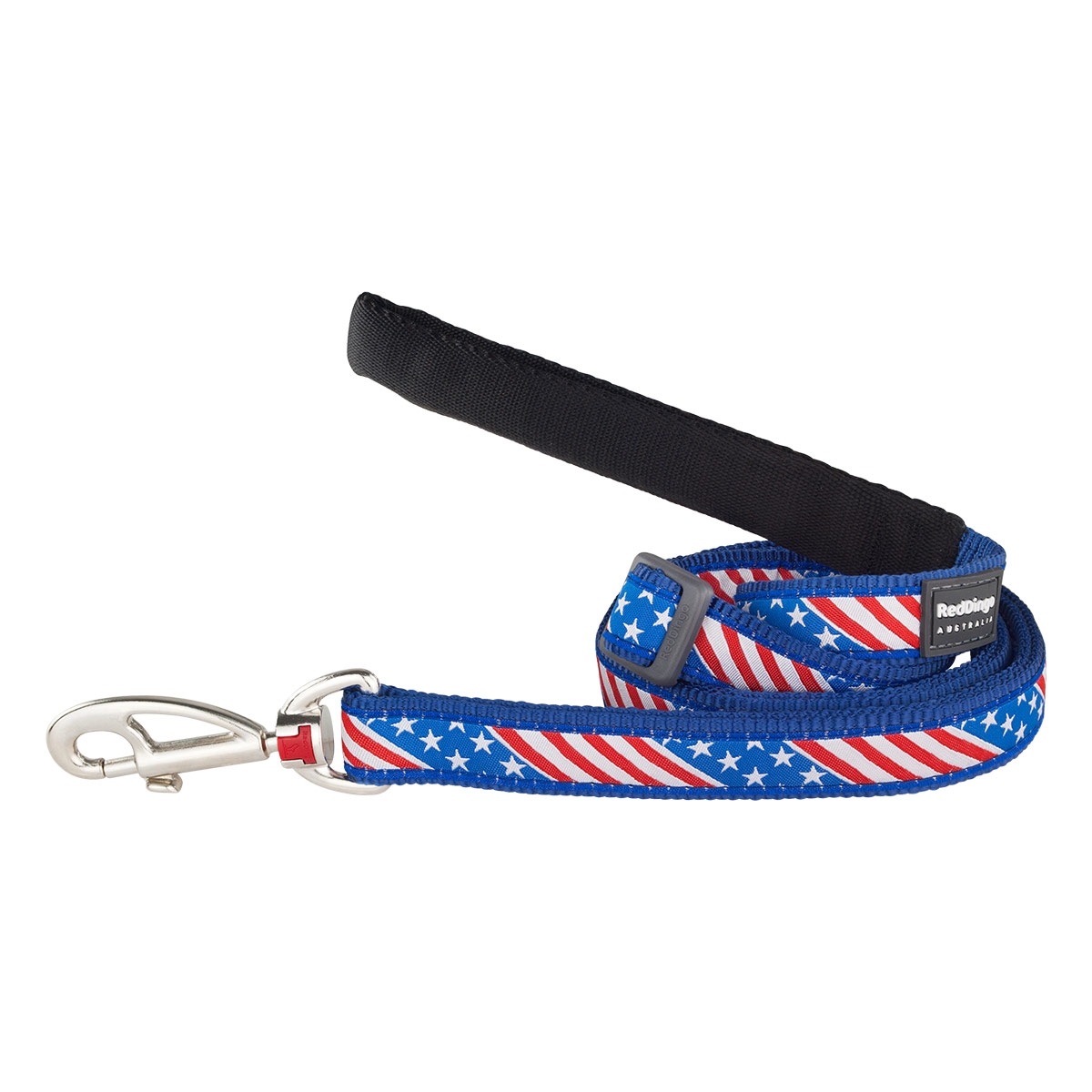 Picture of Red Dingo L6-US-DB-12 Dog Lead Design US Flag Dark Blue - Extra Small 6ft