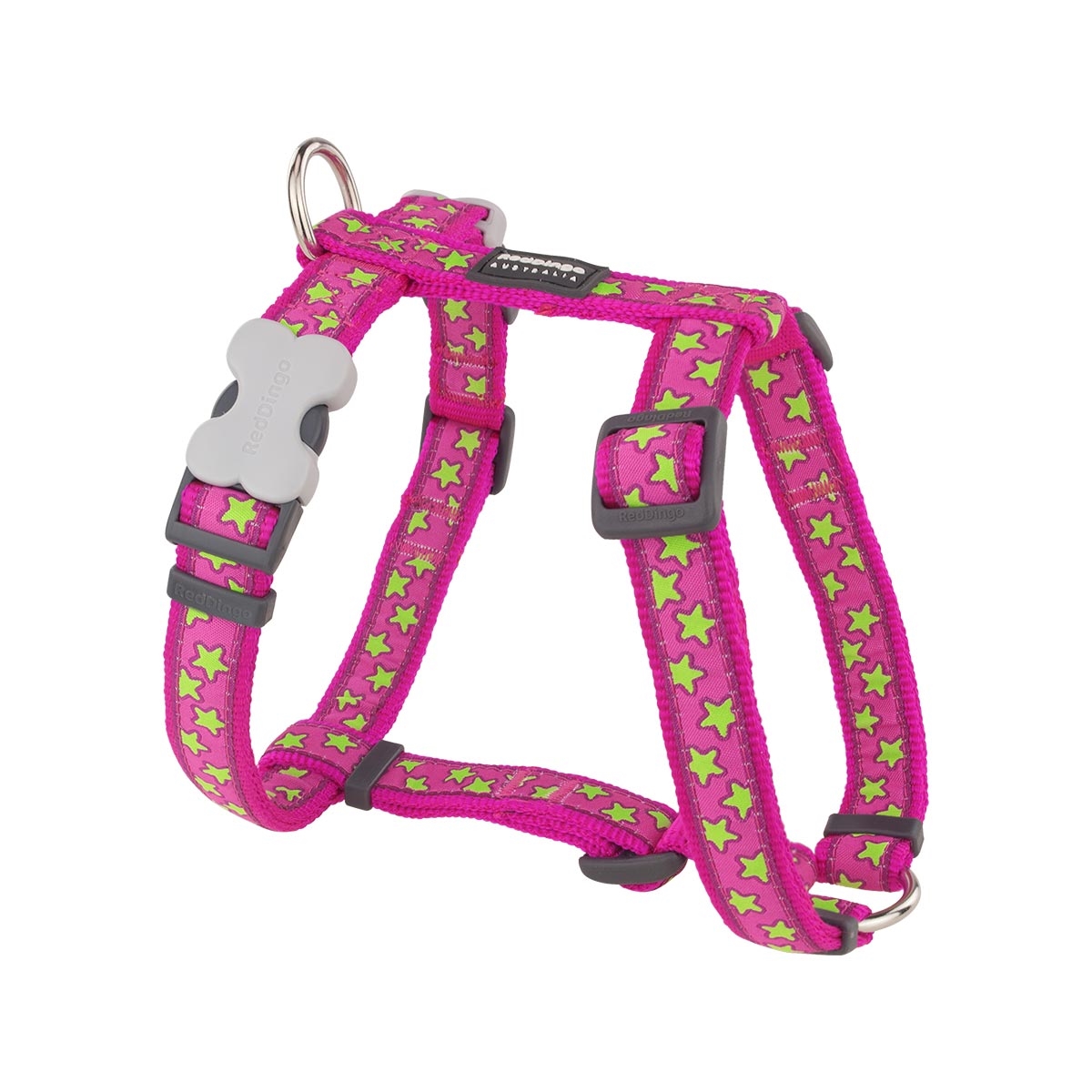 Picture of Red Dingo DH-ST-HP-12 Dog Harness Star Hot Pink - Extra Small