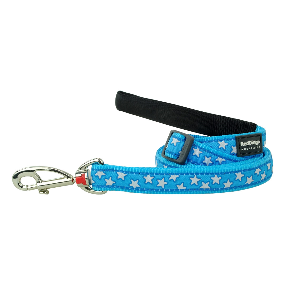 Picture of Red Dingo L6-ST-TQ-12 Dog Lead Design Star Turquoise - Extra Small 6ft