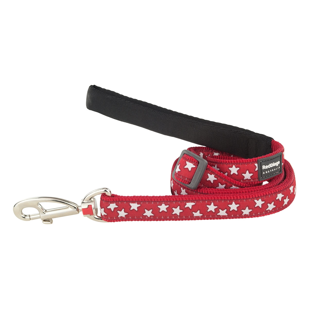 Picture of Red Dingo L6-ST-RE-20 Dog Lead Design Star Red - Medium  6ft