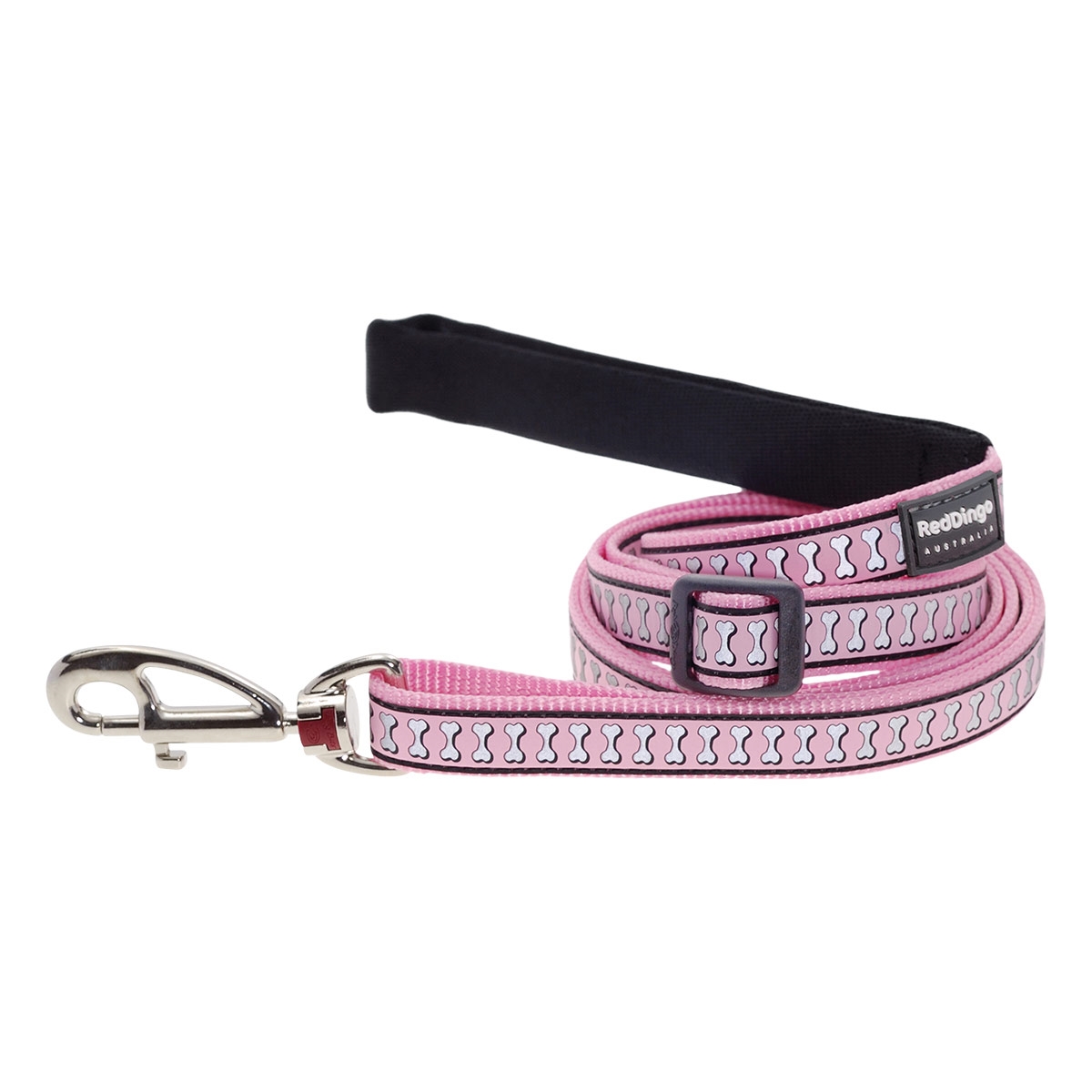 Picture of Red Dingo L6-RB-PK-15 Dog Lead Reflective Bones Pink - Small 6ft