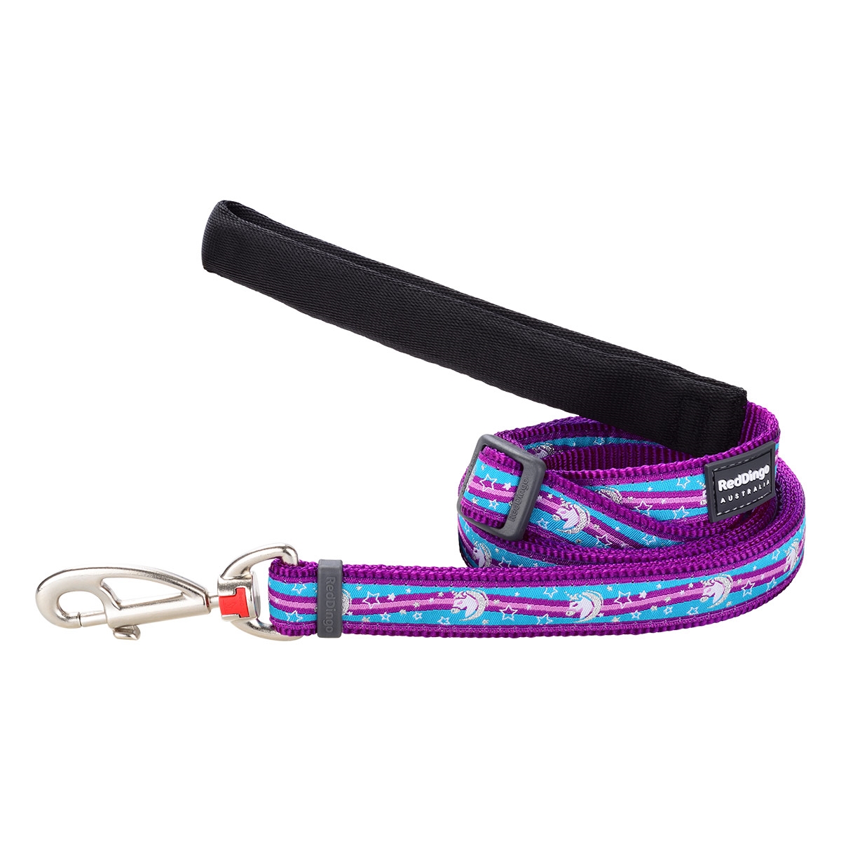 Picture of Red Dingo L6-UC-PU-12 Dog Lead Design Unicorn Purple - Extra Small 6ft