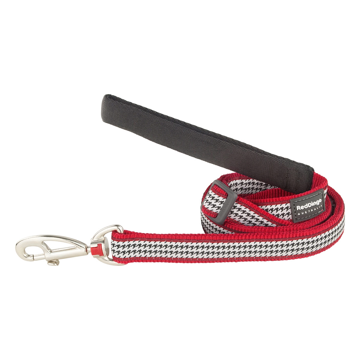 Picture of Red Dingo L6-FG-RE-20 Dog Lead Design Fang It Red - Medium 6ft