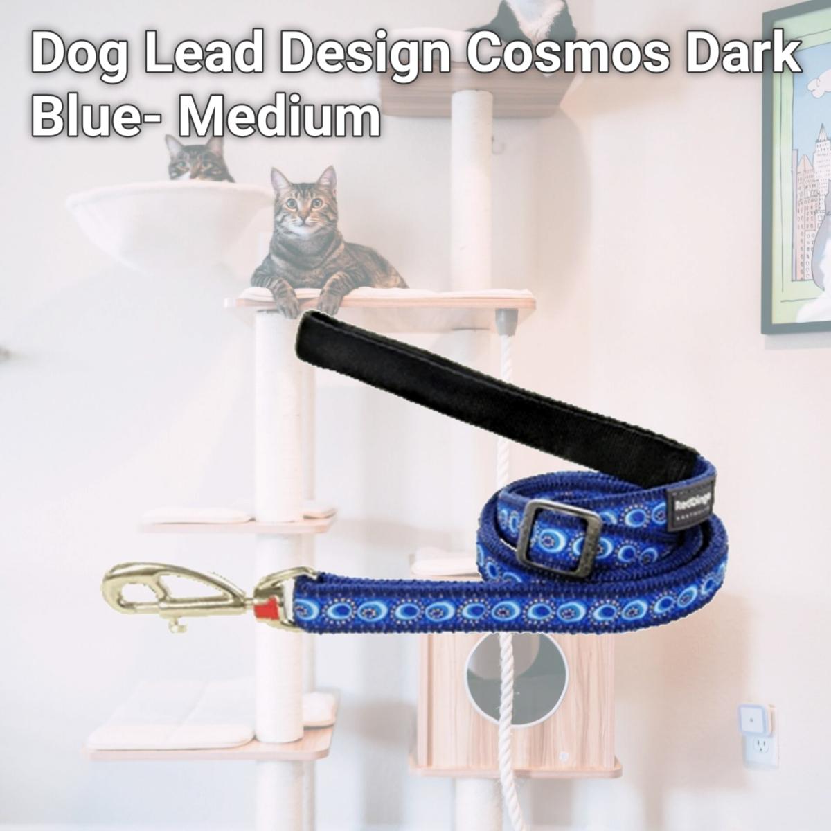 Picture of Red Dingo L6-CO-DB-20 Dog Lead Design Cosmos Dark Blue- Medium
