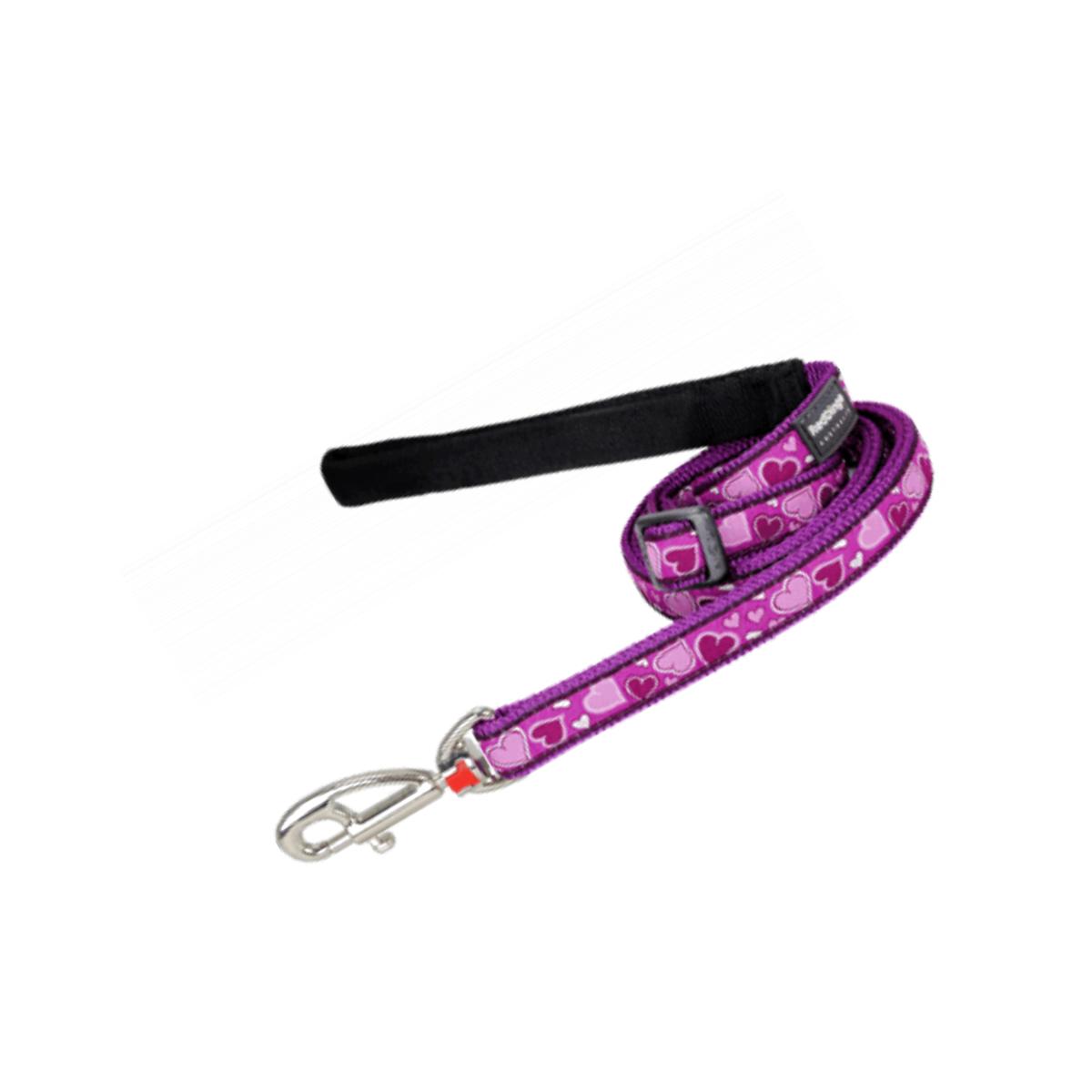 Picture of Red Dingo L6-BZ-PU-25 Dog Lead Design Breezy Love Purple- Large