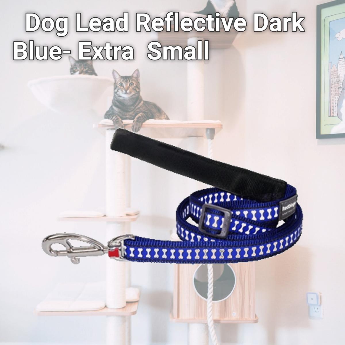 Picture of Red Dingo L6-RB-DB-12 Dog Lead Reflective Dark Blue- Extra  Small