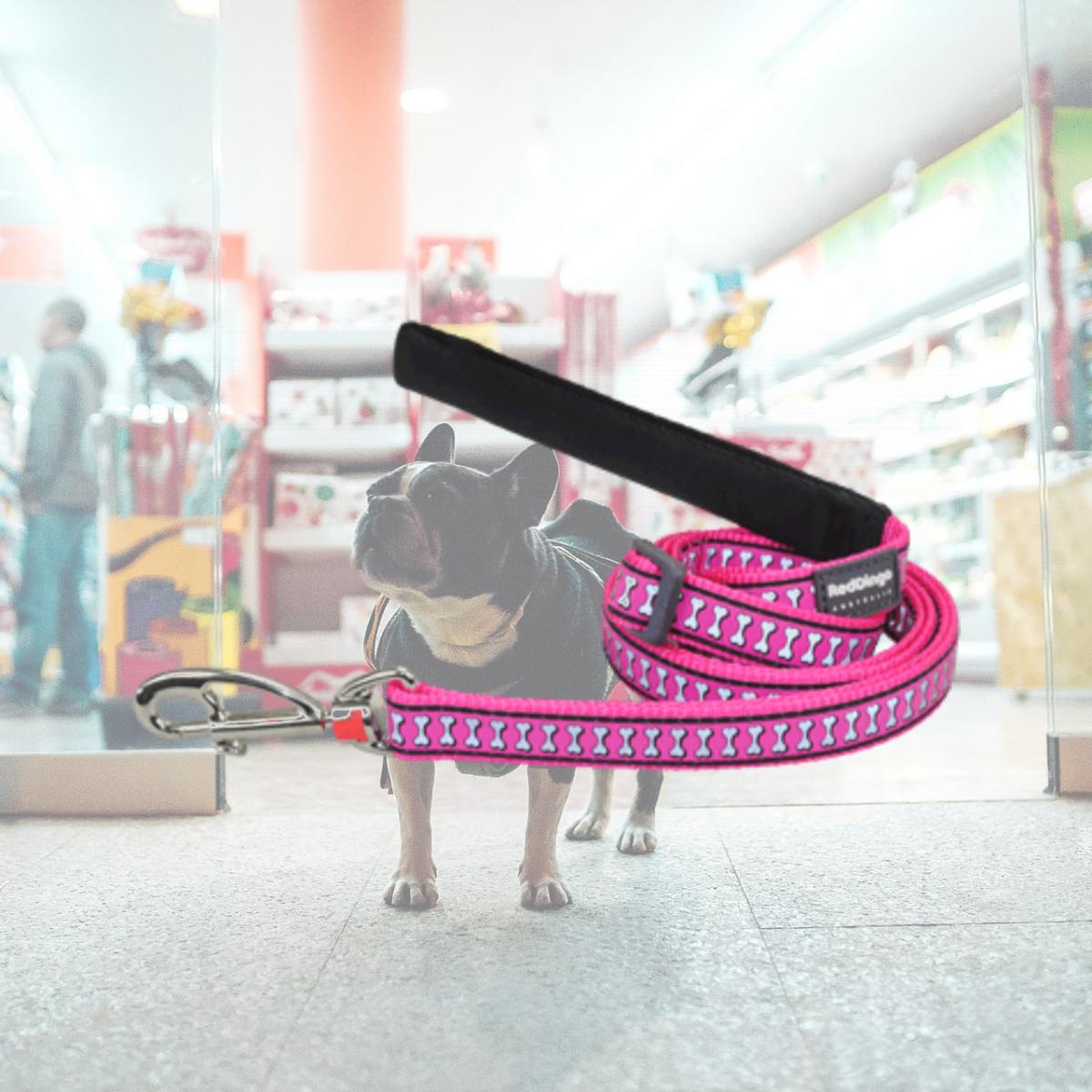 Picture of Red Dingo L6-RB-HP-12 Dog Lead Reflective Hot Pink- Extra Small