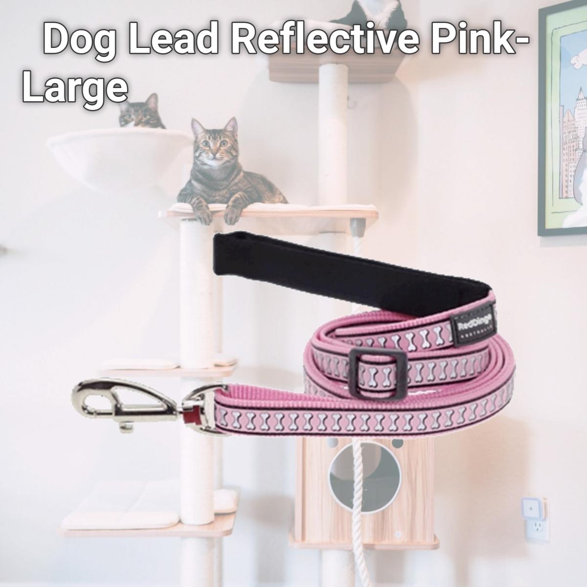 Picture of Red Dingo L6-RB-PK-25 Dog Lead Reflective Pink- Large
