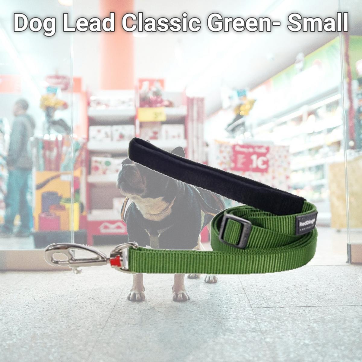 Picture of Red Dingo L6-ZZ-GR-12 Dog Lead Classic Green- Extra Small