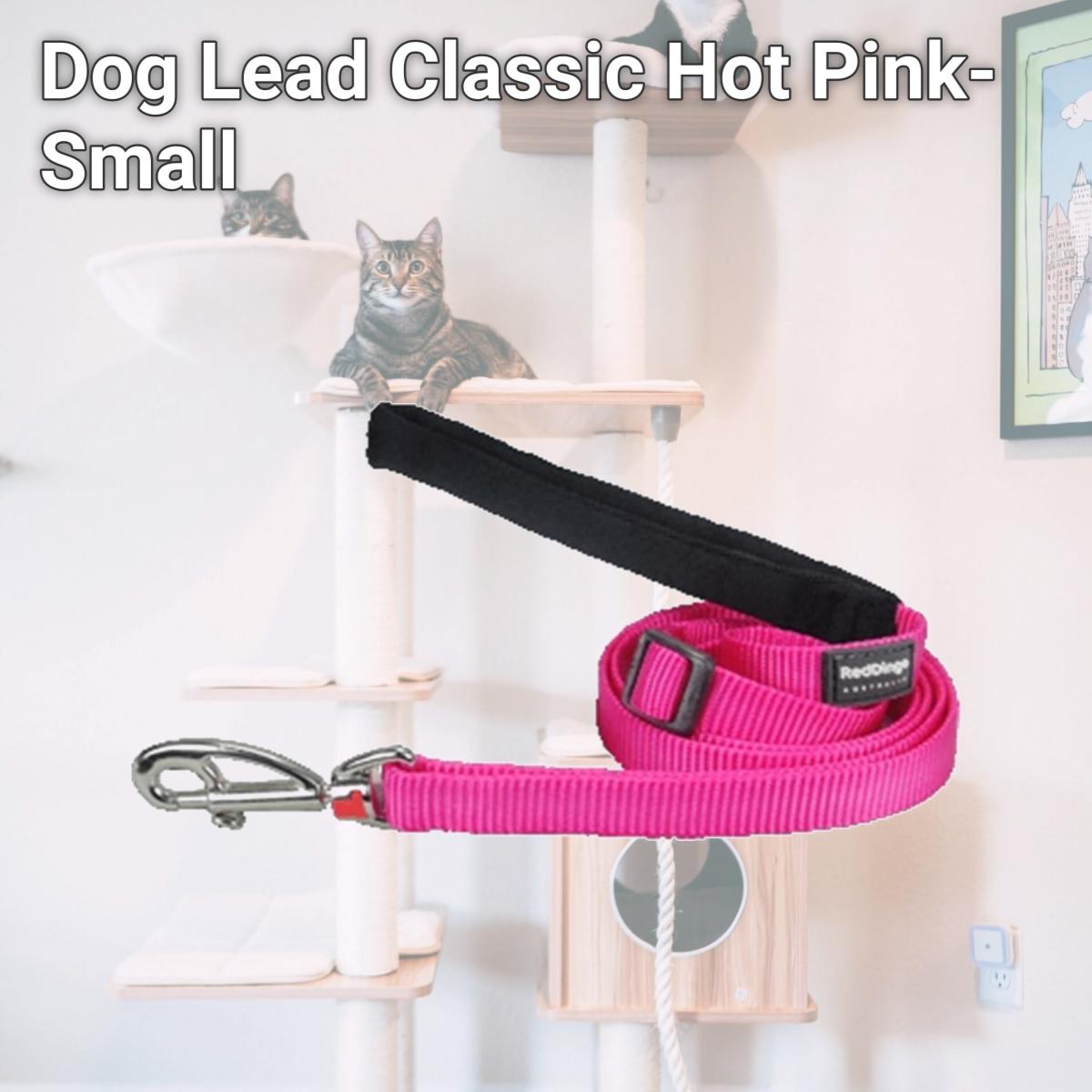 Picture of Red Dingo L6-ZZ-HP-12 Dog Lead Classic Hot Pink- Extra Small